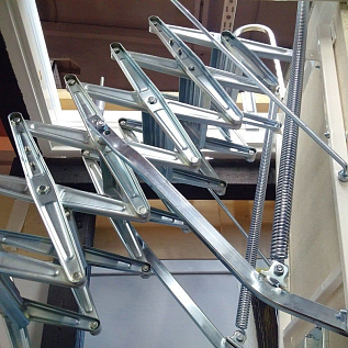 Купить Выдвижная металлическая лестница на чердак Fantozzi scale Svezia - изображение 7